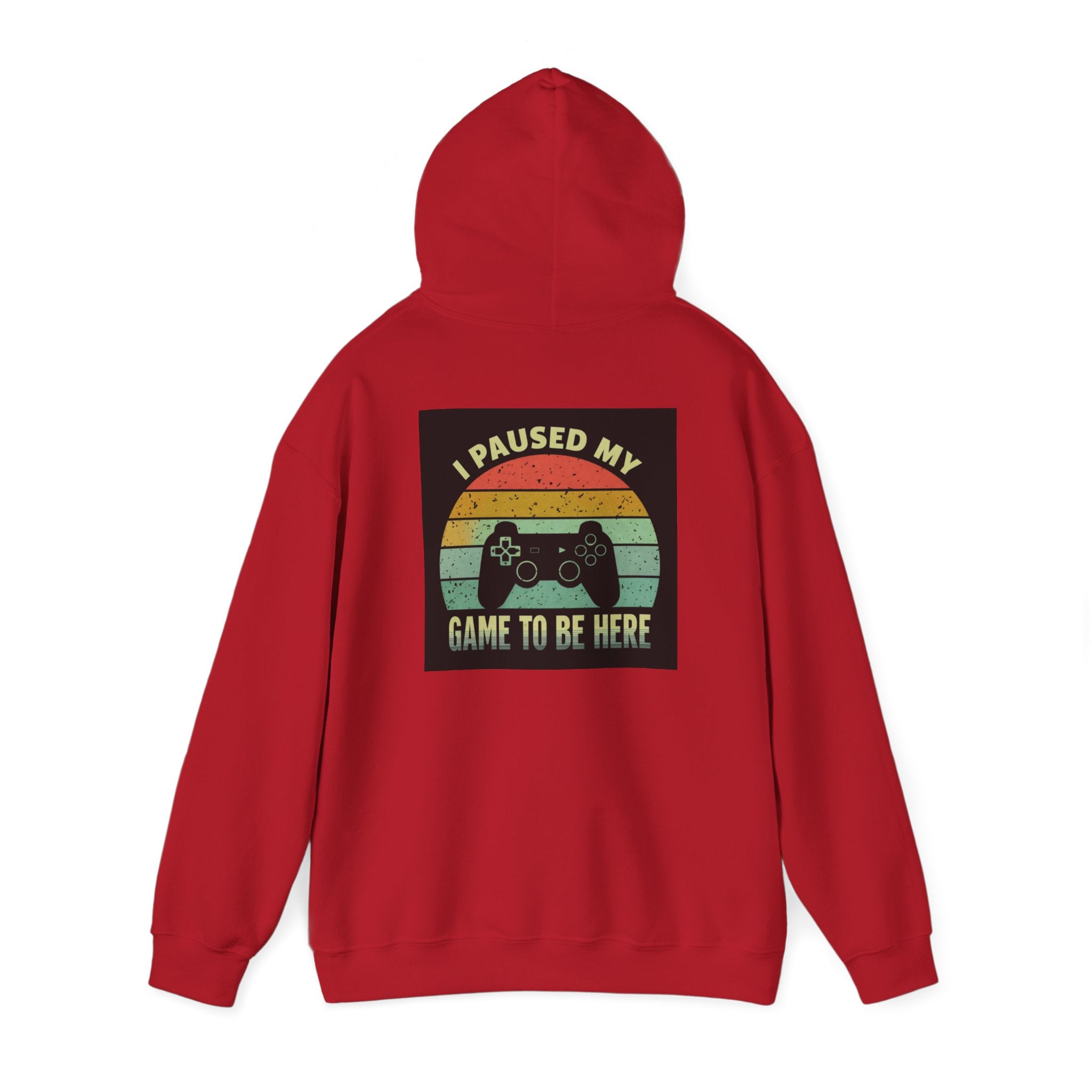 I Paused My Game Unisex Heavy Blend™ Hooded Sweatshirt - Gamer Hoodie for Casual Comfort