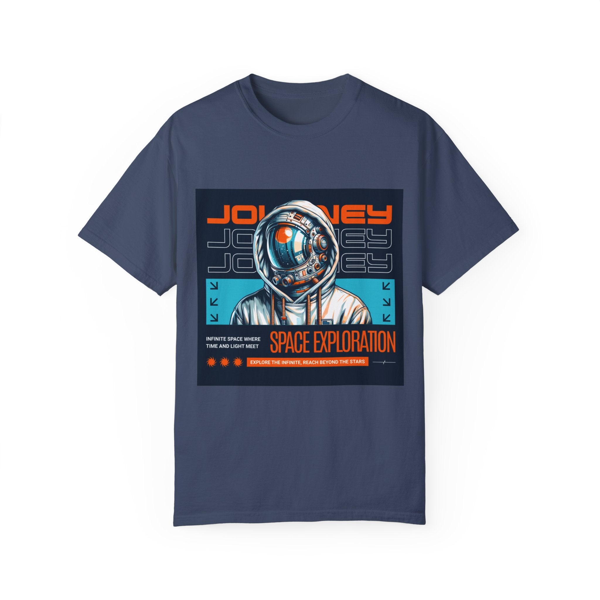 Space Exploration Unisex Garment-Dyed T-Shirt - Journey to the Stars