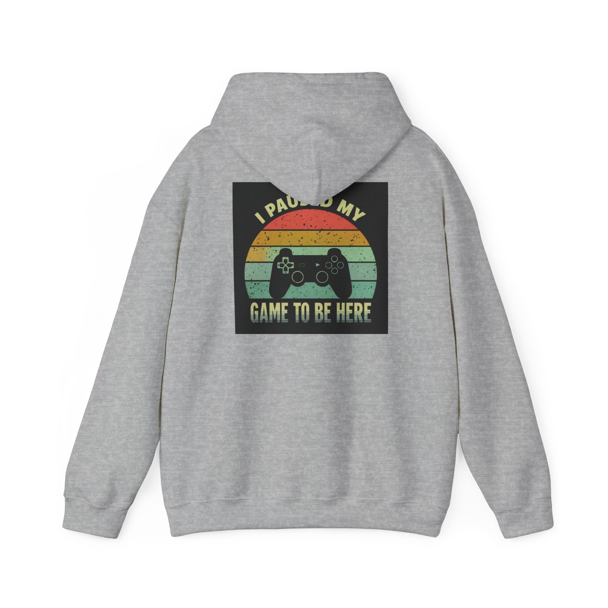 I Paused My Game Unisex Heavy Blend™ Hooded Sweatshirt - Gamer Hoodie for Casual Comfort