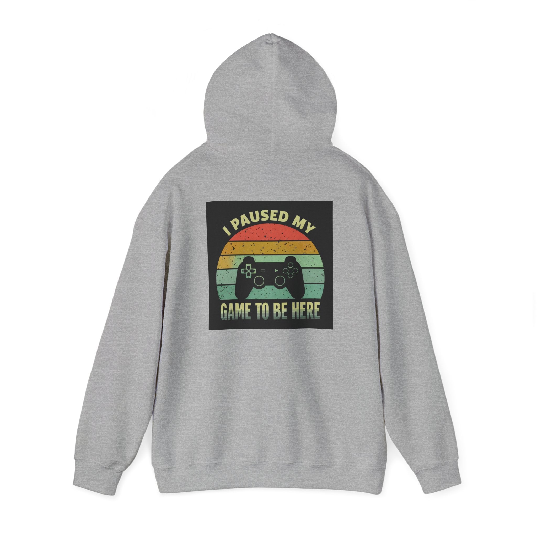 I Paused My Game Unisex Heavy Blend™ Hooded Sweatshirt - Gamer Hoodie for Casual Comfort