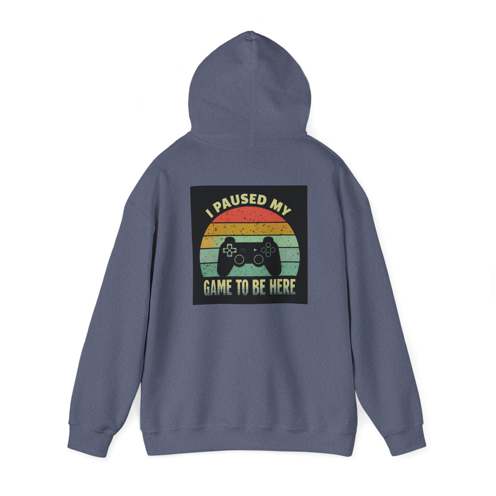 I Paused My Game Unisex Heavy Blend™ Hooded Sweatshirt - Gamer Hoodie for Casual Comfort
