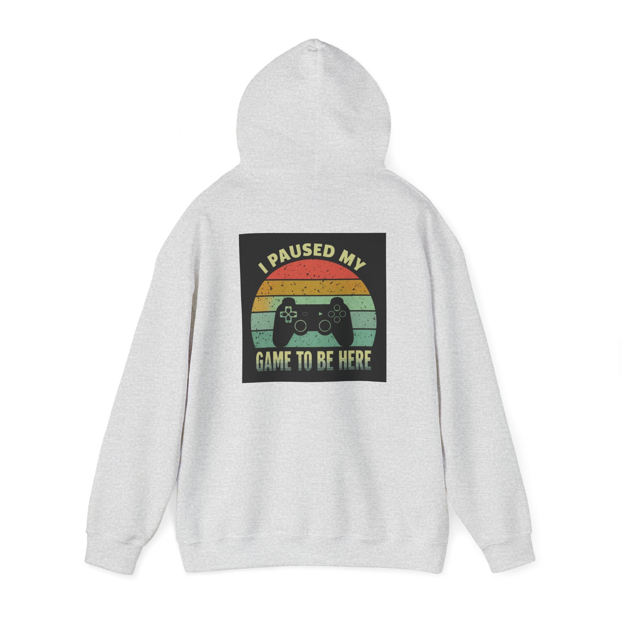 I Paused My Game Unisex Heavy Blend™ Hooded Sweatshirt - Gamer Hoodie for Casual Comfort
