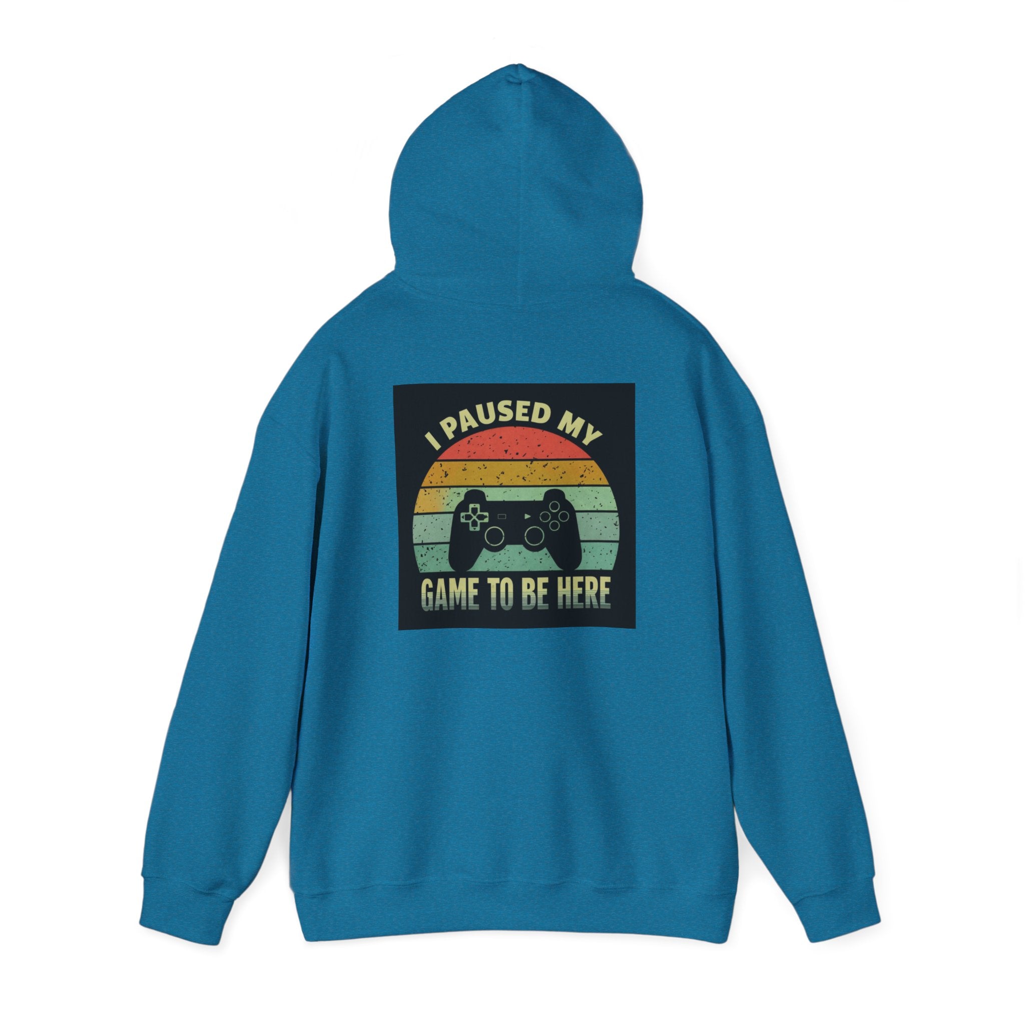 I Paused My Game Unisex Heavy Blend™ Hooded Sweatshirt - Gamer Hoodie for Casual Comfort