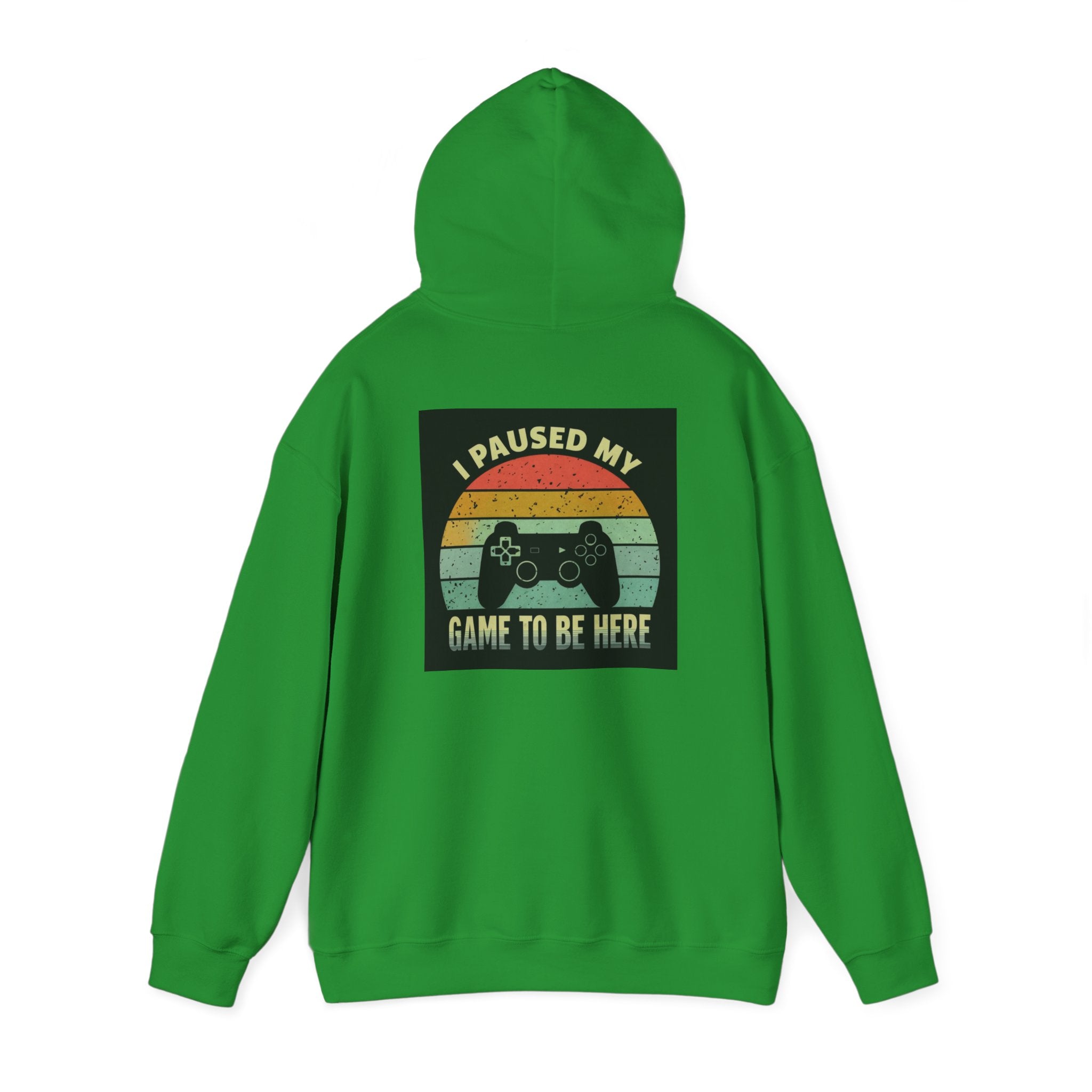 I Paused My Game Unisex Heavy Blend™ Hooded Sweatshirt - Gamer Hoodie for Casual Comfort