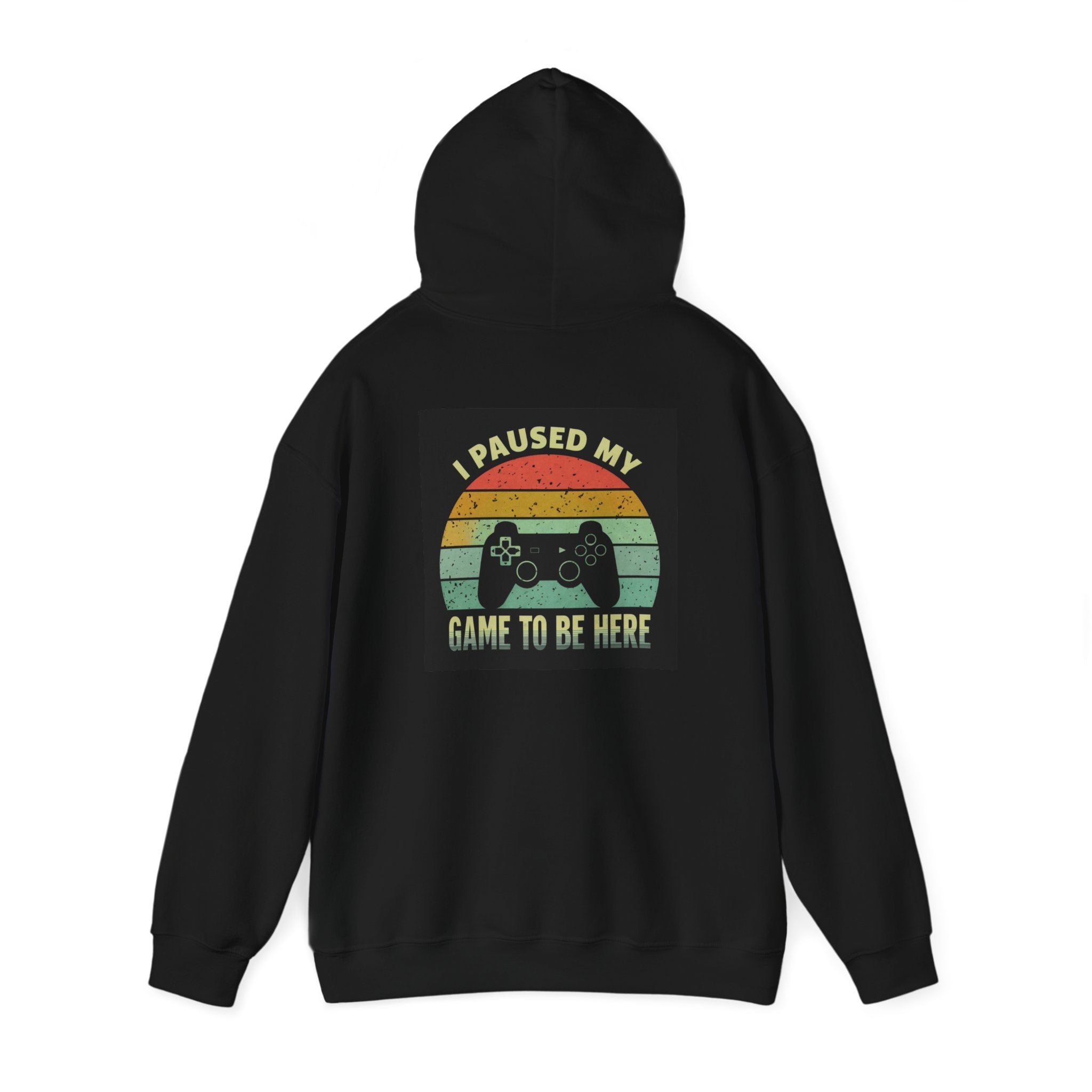 I Paused My Game Unisex Heavy Blend™ Hooded Sweatshirt - Gamer Hoodie for Casual Comfort